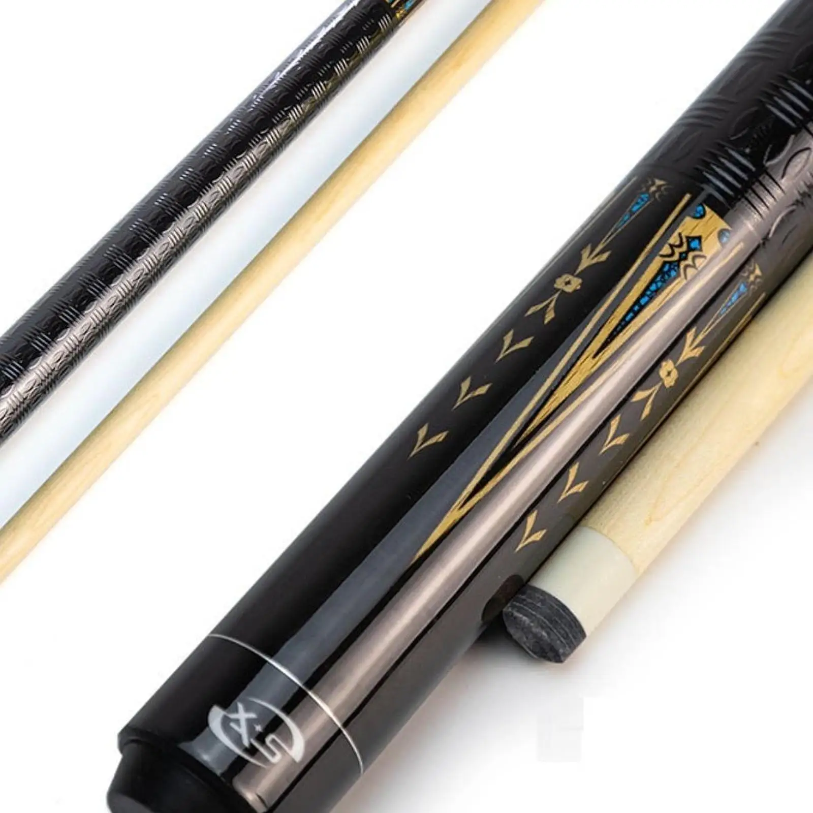 บิลเลียดสระว่ายน้ํา Cue Stick สองส่วนน้ําหนักเบา Professional Pool Stick สําหรับผู้เริ่มต้นผู้เล่นบิลเลียด Starters Club เกมห้อง