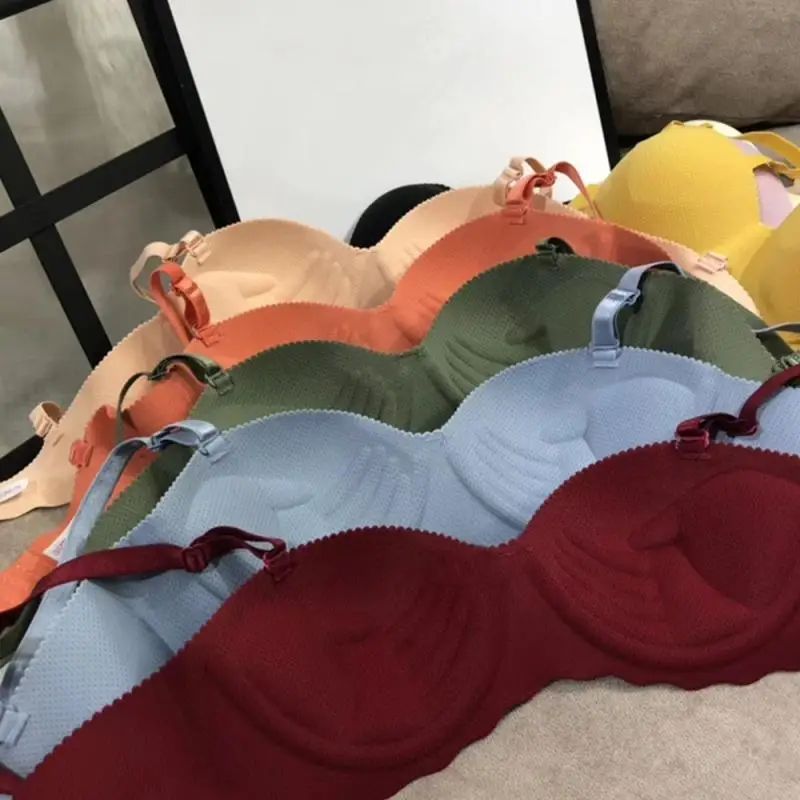 النساء سلس الصدرية مثير لا سلك رفع الملابس الداخلية الفتيات الطلاب تنفس رقيقة حمالات الصدر الإناث الصدرية تنفس تجمع