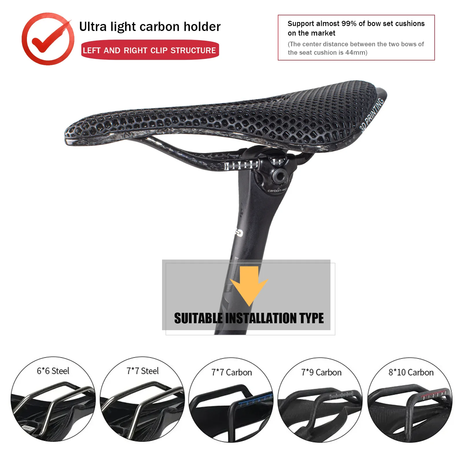 EVOSID High Strength Ultra-Light Carbon Bike Seatpost 27.2/31.6x400mm for Mountain Road Bicycle ​Bicycle Accessories