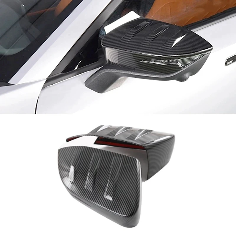 ABS Carbon Rear View Mirror Cover Decor Accessories For Changan UNIV UNI-V 2023 2024