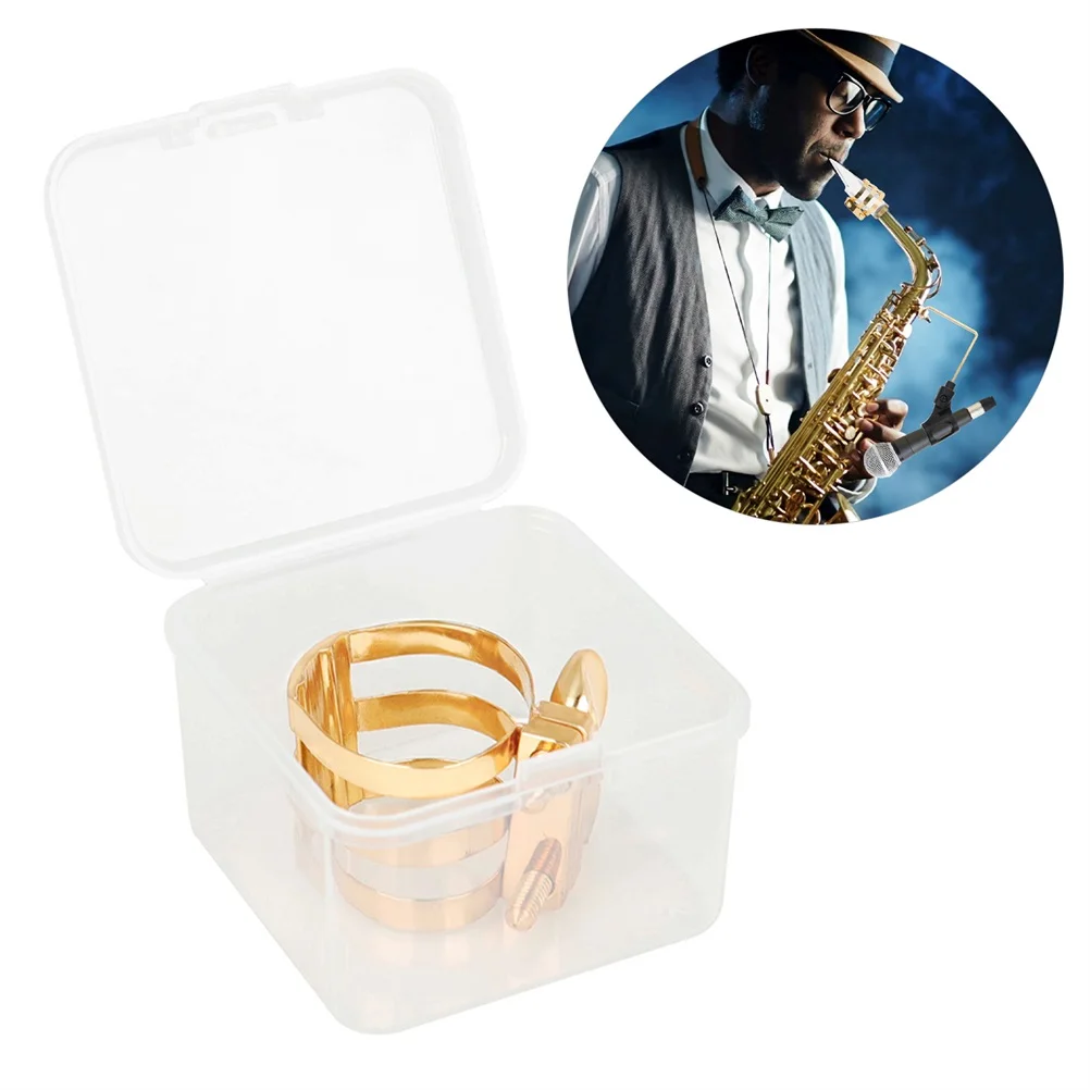 

Saxophone Flute Head Clip Tool Mute for Alto Accessories Component Replacement Part Copper Mouthpiece Fastener Accessory