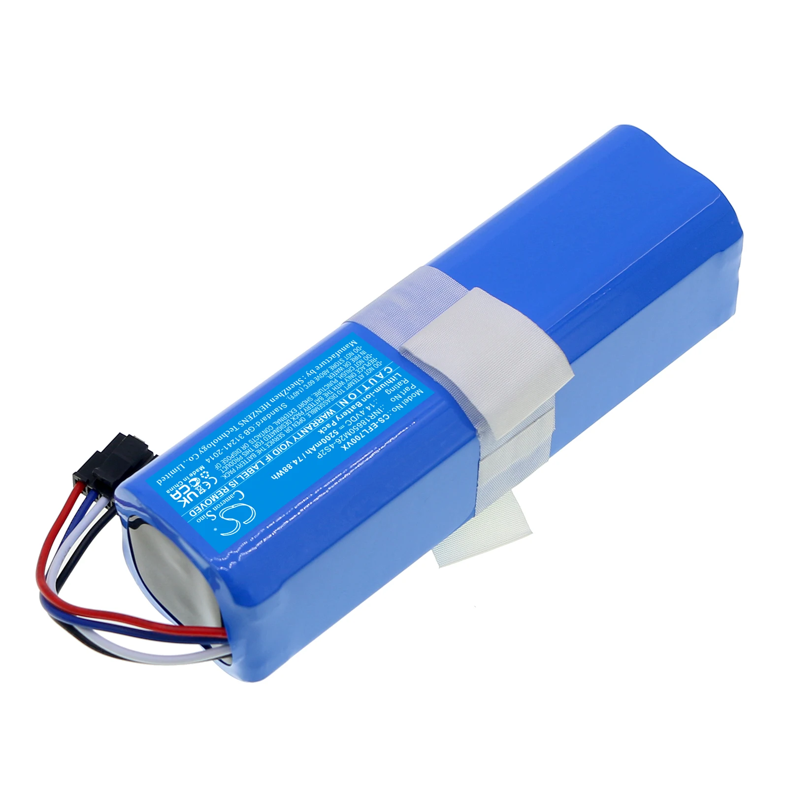 Robot Vacuum Cleaner Battery 14.4V/5200mAh INR18650, M26-4S2P for Eufy Robovac L70 Hybrid, T2190, T2190G21