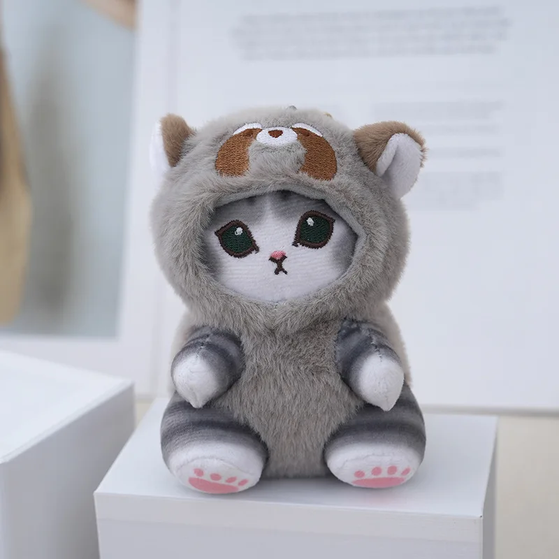 12ซม.อะนิเมะMofusand Plushพวงกุญแจจี้กระเป๋าจี้การ์ตูนน่ารักLittle RaccoonกระรอกPanda Plushตุ๊กตาโซฟาเครื่องประดับของขวัญ