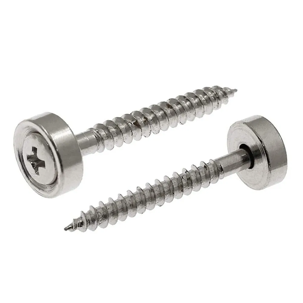 Joint Ferrule Screw With 4 Set Mounting Musical Neck Plate 14 Mm Diameter Electric Guitars Instrument Hot Sale