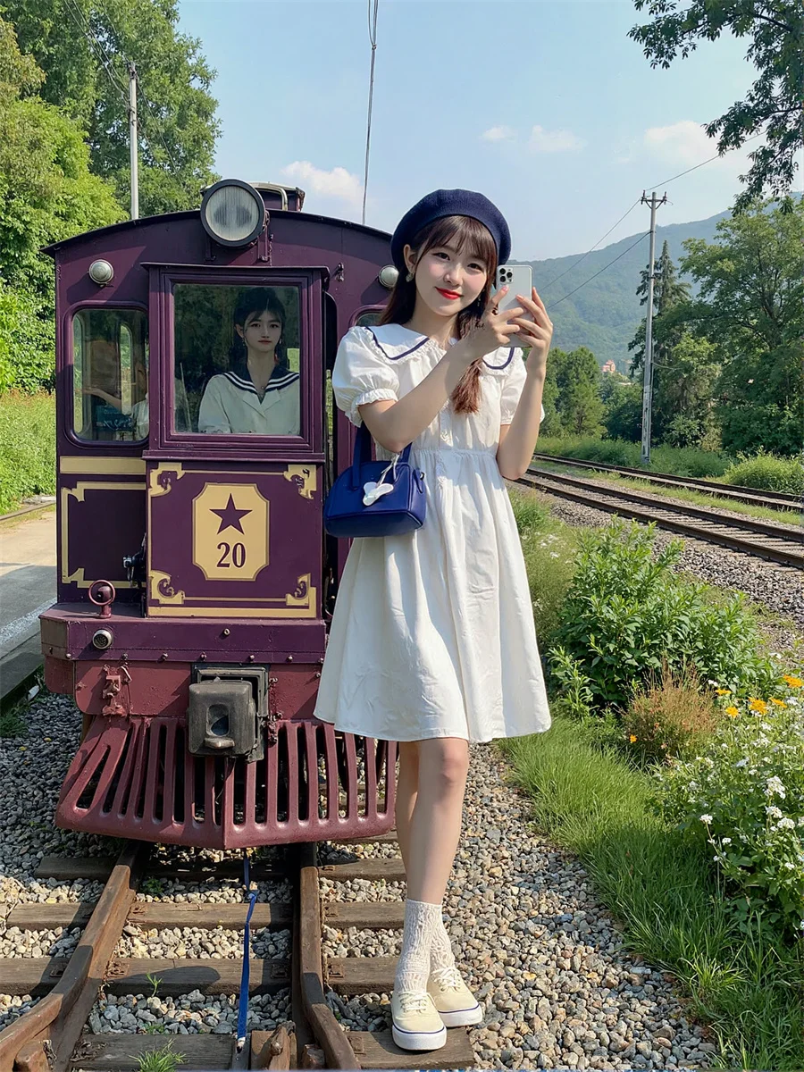 Sommerkleider für Damen 2025, lässig, Basics, täglich, plissiert, handgefaltet, gerüscht, Rüschen, Rüschen, gerafft, Smockstern, gestuft, gestapelt