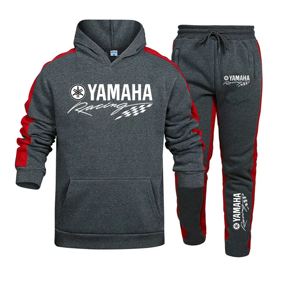 Nueva moda y moda, traje deportivo con logo Yamaha para hombre, Sudadera con capucha, pantalones deportivos, deportes casuales diarios de alta calidad para hombre j
