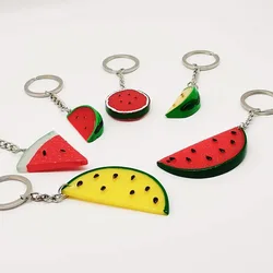 1 pz creativo frutta ciondolo simulazione borsa anguria ciondolo colore anguria portachiavi regali promozionali.