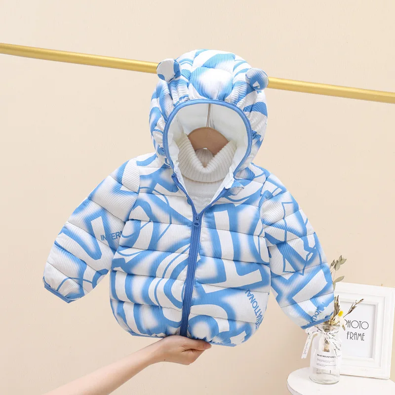 

2025 new winter thickened baby down cotton jacket warm padded jacket for men and women and children medium and children's padded