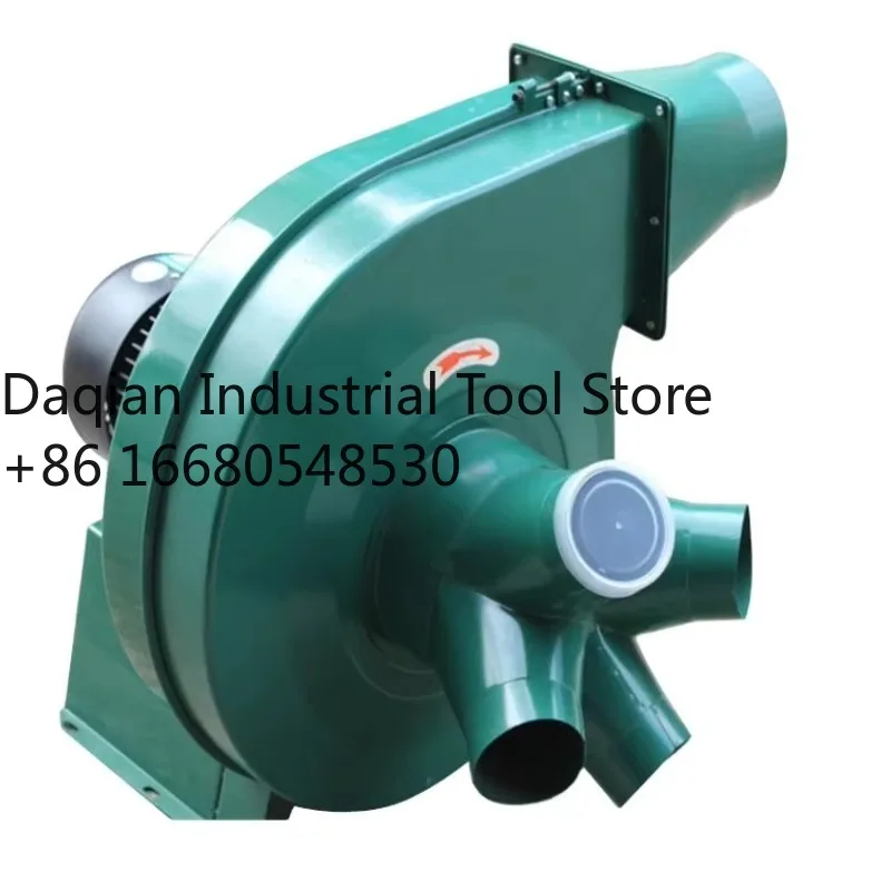1jhWoodworking Machinery Hoover Industrial Dust Collector Fan Blower Worm Type Dust Collector Fan Multi-port Centrifugal Fan