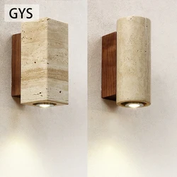 Led Wall Lamp Outdoor Waterproof Light Yellow Cave Stone Lights Cream Wabi-sabi Style Bedroom Bedside Courtyard Balcony Garden