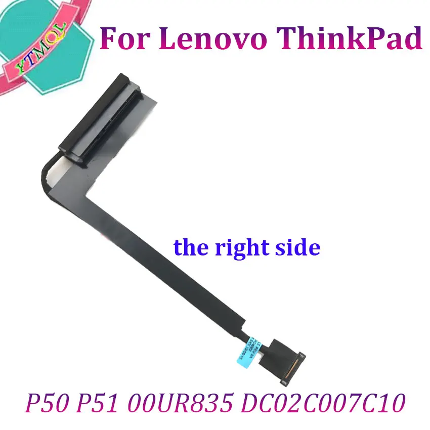 

1Pcs HDD SATA Hard Drive Connector Cable For Lenovo ThinkPad P50 P51 00UR835 DC02C007C10 Cable derecho accesorios para pc,