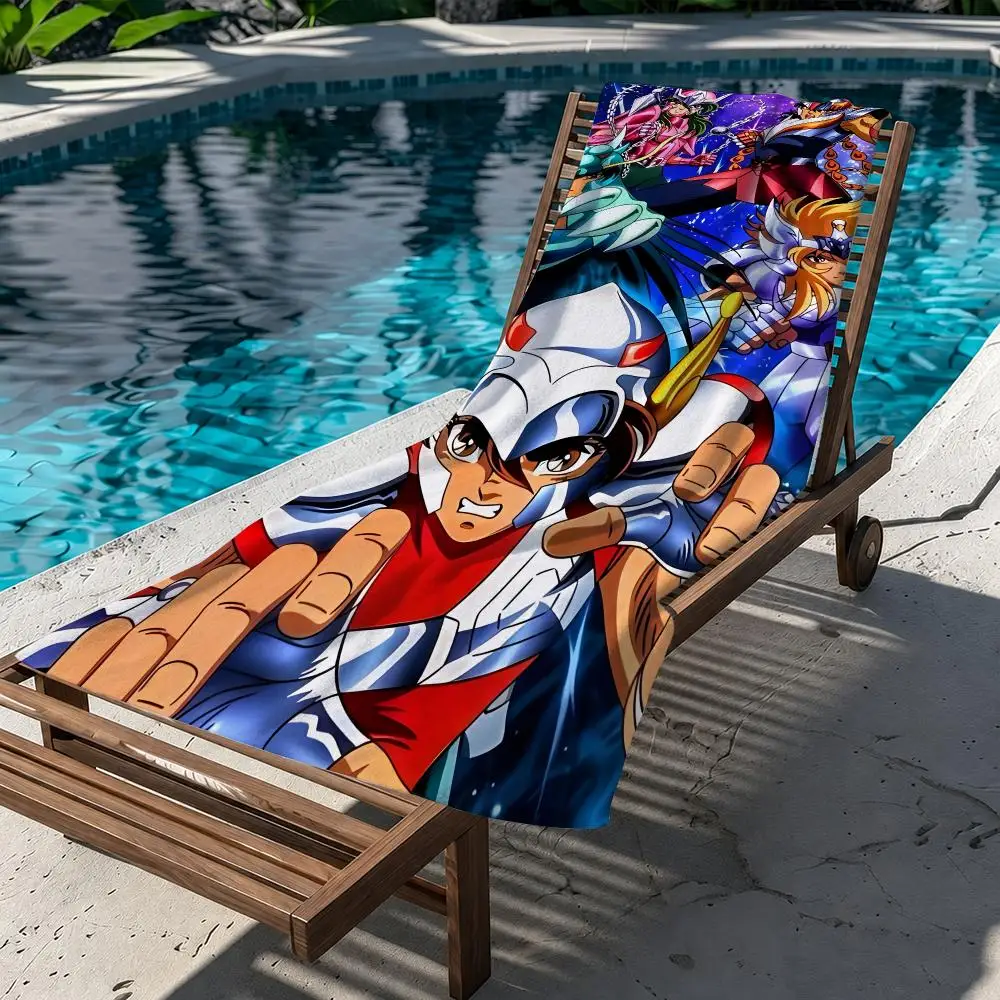 Knights Of The Zodiac Cartoon Towel Beach Towel Quick Dry Absorbent Bath Towel For Swimming Gym Camping Outdoor Sunbathing