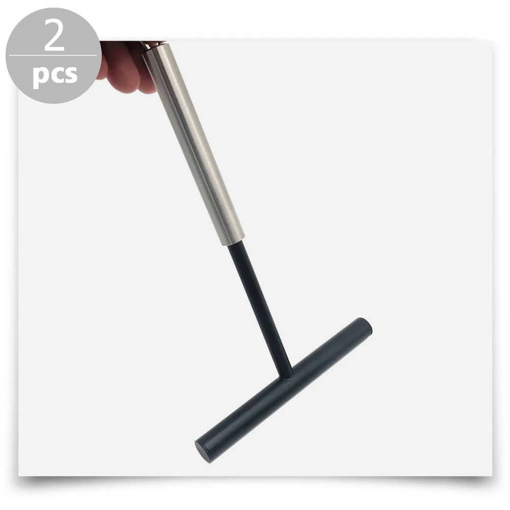 

2pcs Stainless Steel Nylon Pancake Spreaders T-Shape Crepe Tools Space Saving Kitchen Baking Accessories Household