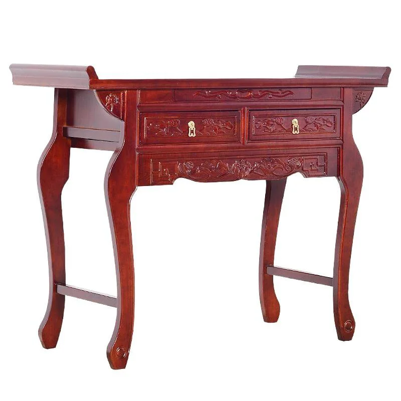LH incense case Buddhist platform home new Chinese solid wood modern cabinet God of Wealth tribute table