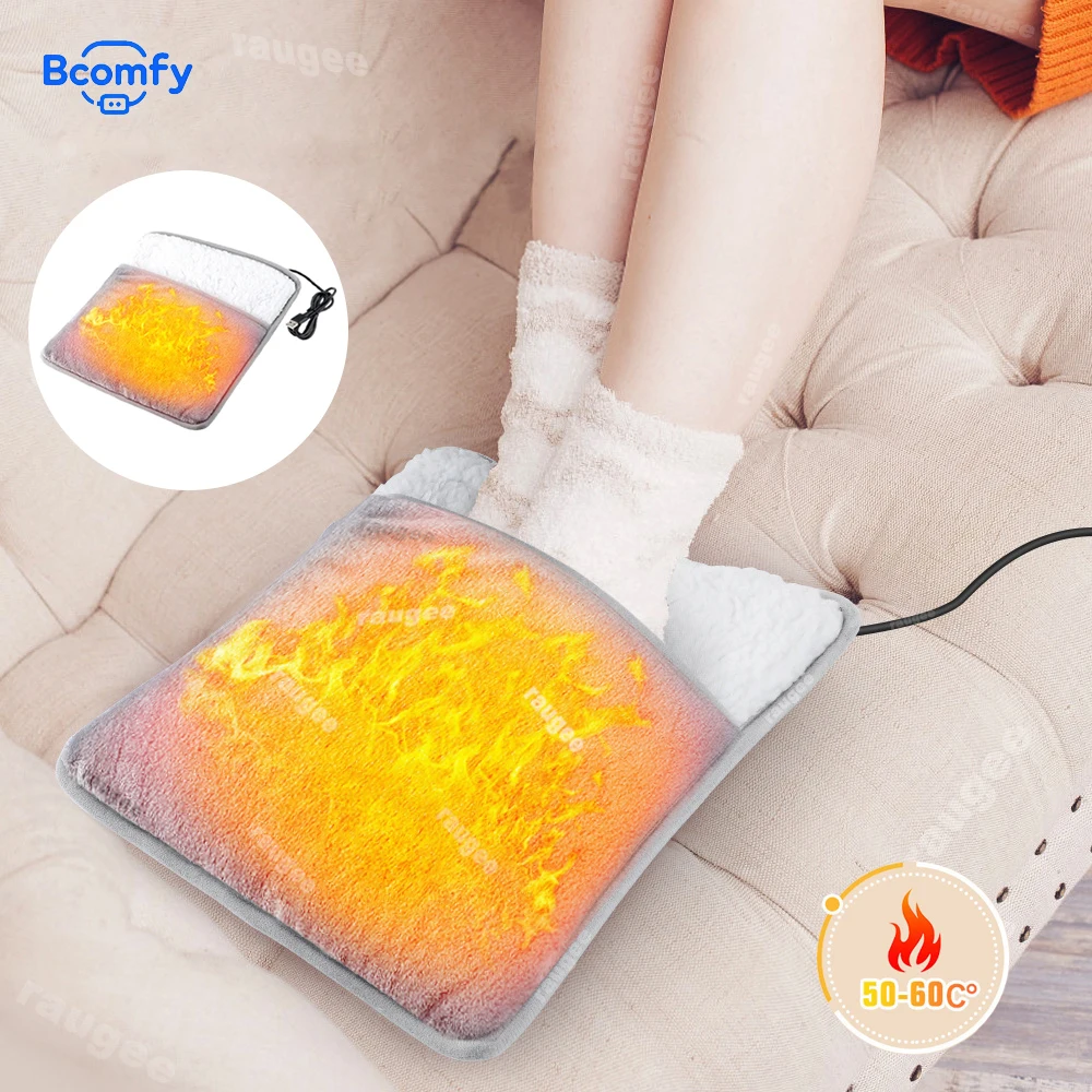 Foot Warmer USB Electric Foot Heating Pad Soft Flannel Washable Foot Heater Fast Heating Constant Temperature Foot Warming Mat