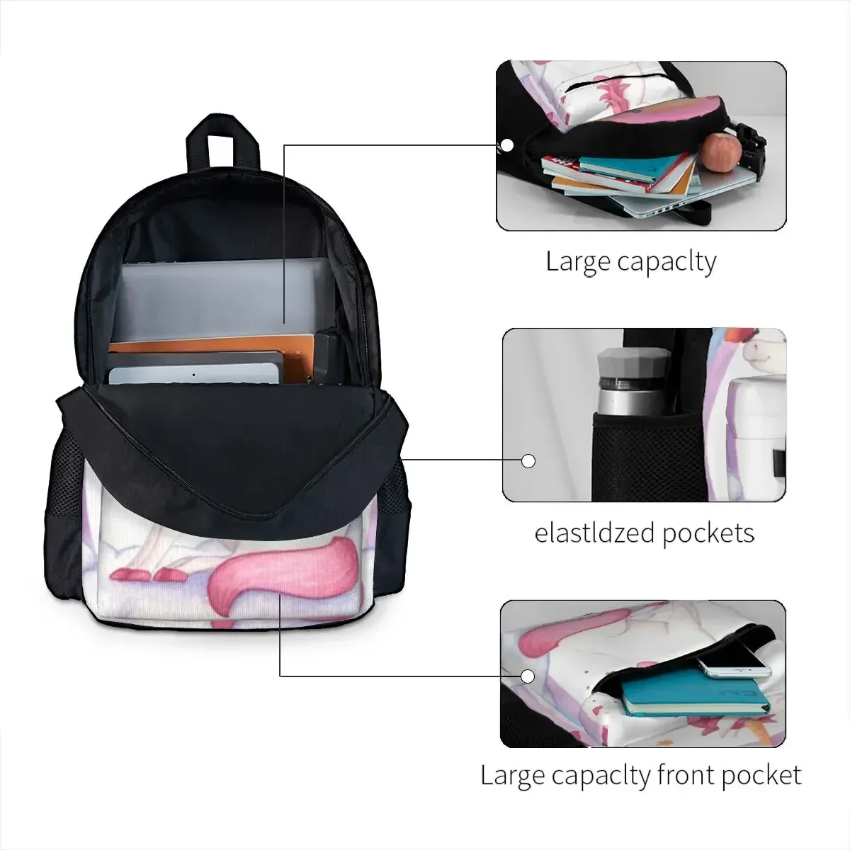 Magical Unicorn Backpacks Boys Girls Bookbag Children School Bags Cartoon Kids Rucksack Laptop Rucksack Shoulder Bag