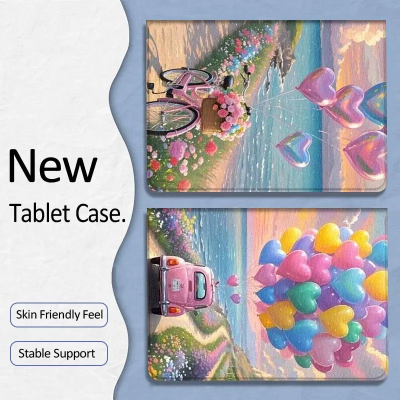 

Love Bike Car For Xiaoxin Lenovo Tab P12 Extreme Legion Y900 Idea Pro GT 12.1 2025 Foldable Tablet Case Gift