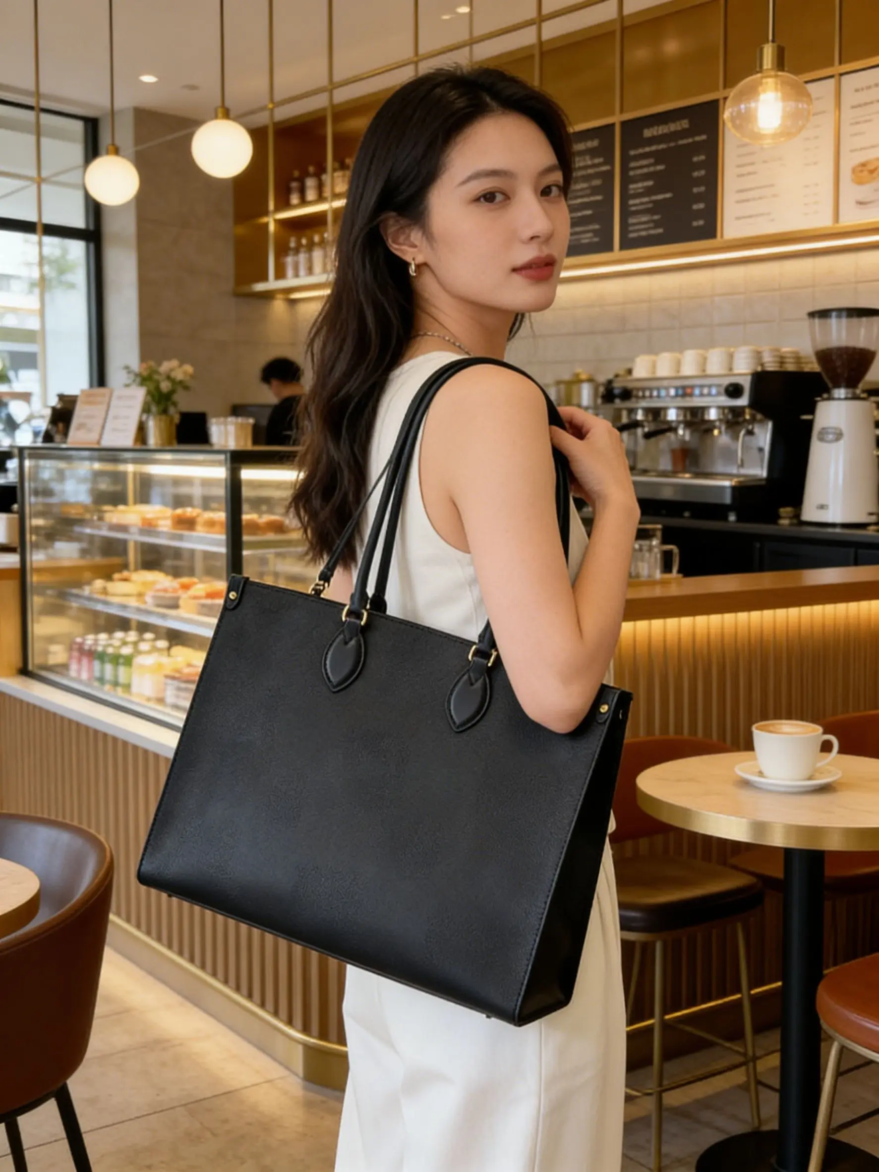 

New Fashion Women's Bag, High-Quality Genuine Leather Ladies' Bag, Large-Capacity Genuine Leather Handbag Design