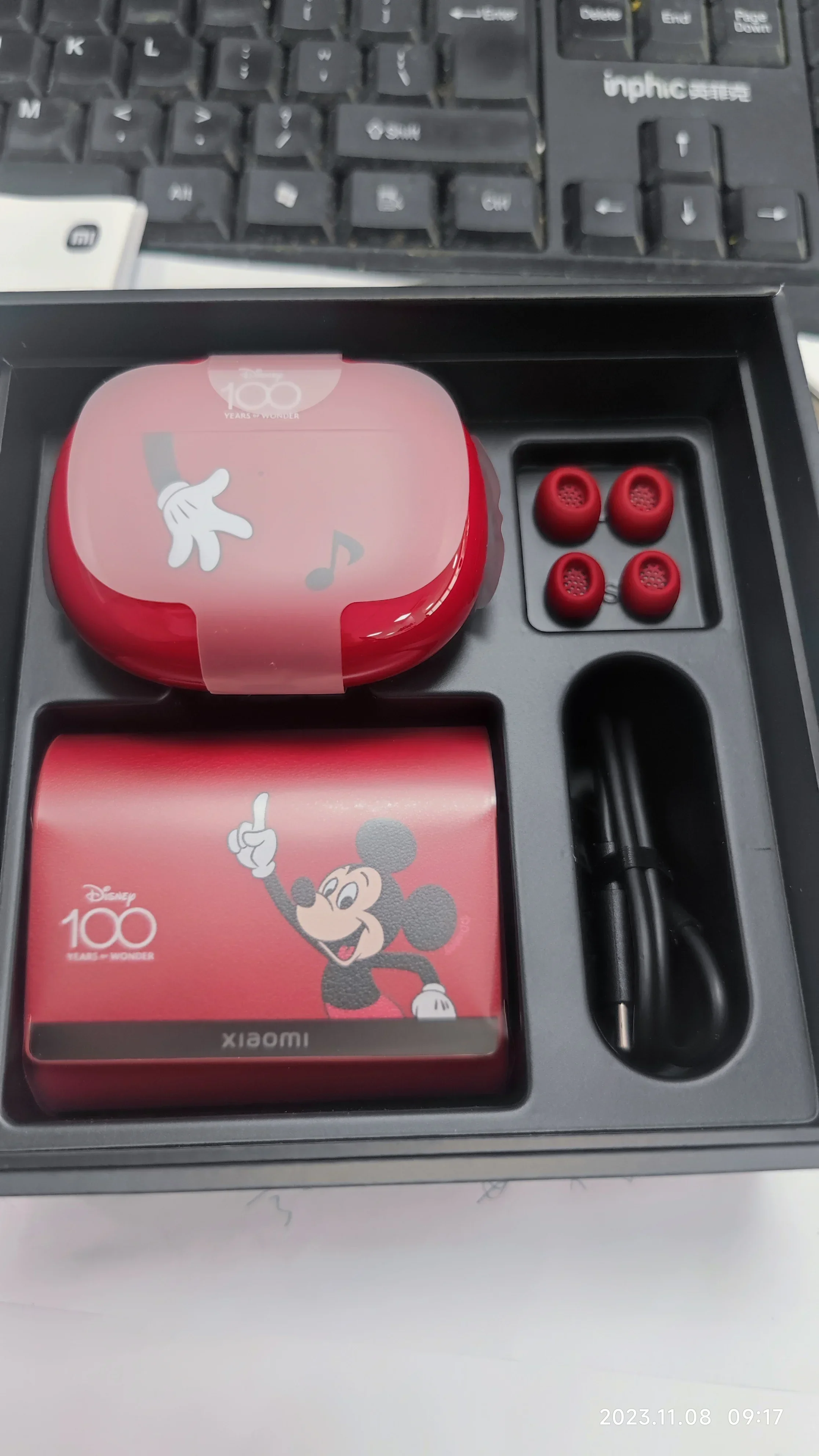 Original Xiaomi Buds 3 Disney\'S 100th Anniversary Edition Mickey Mouse True Wireless Earphones Tws Christmas And New Year Gifts