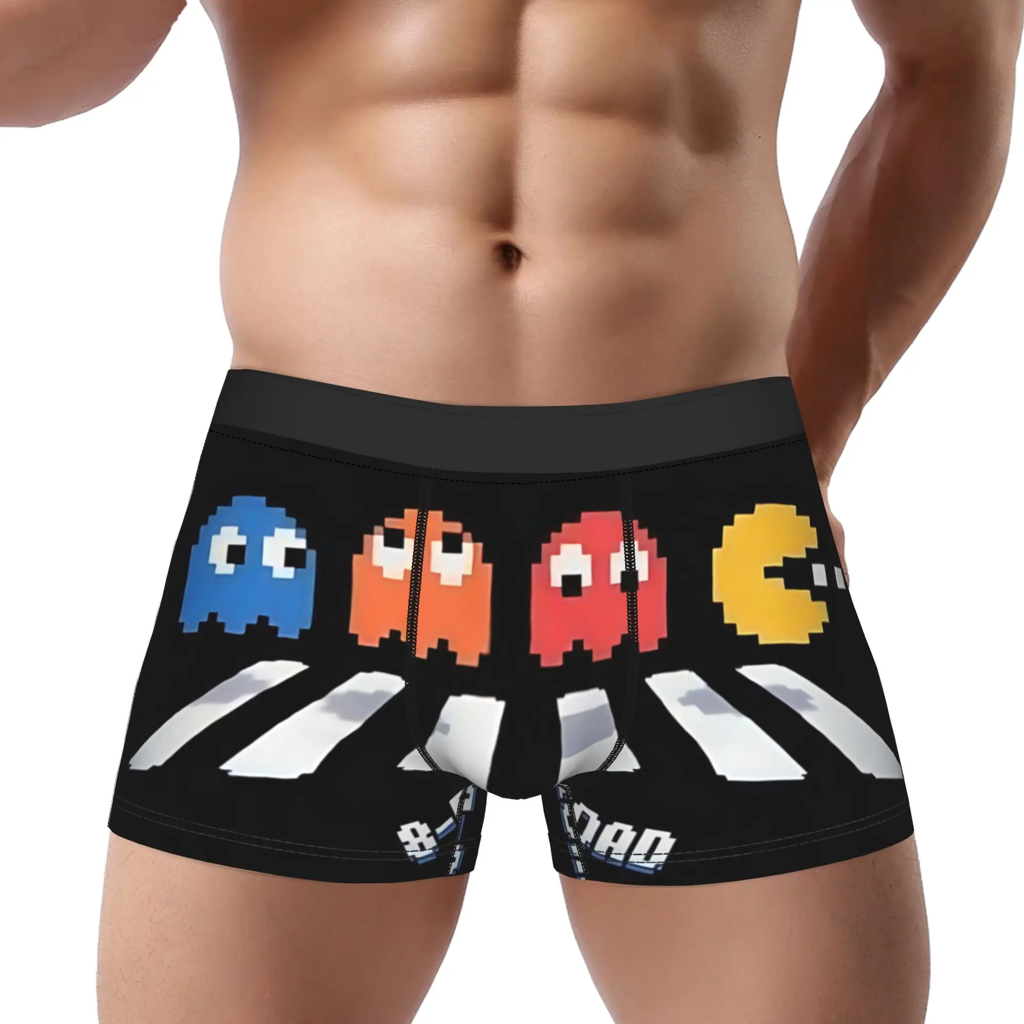 

adults 18 plus PAC MAN game boxers Underpants Breathbale Panties Men's Underwear Print Shorts Boxer Briefs