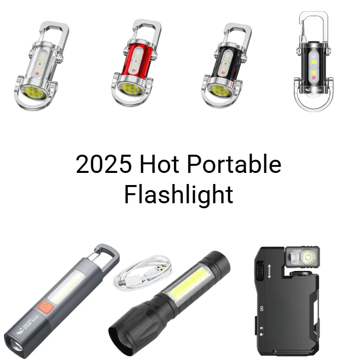 

Outdoor Flashlight Portable Strong Light Variable Focus With Floodlight Side Lights Home Portable LED Flashlights Camping 2025