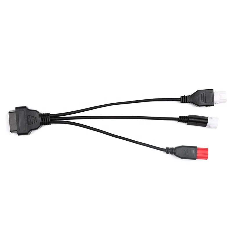 Custom OBD 2 Cable to 3pin 4pin 6pin Connector OBD Cable's for Motorcycles
