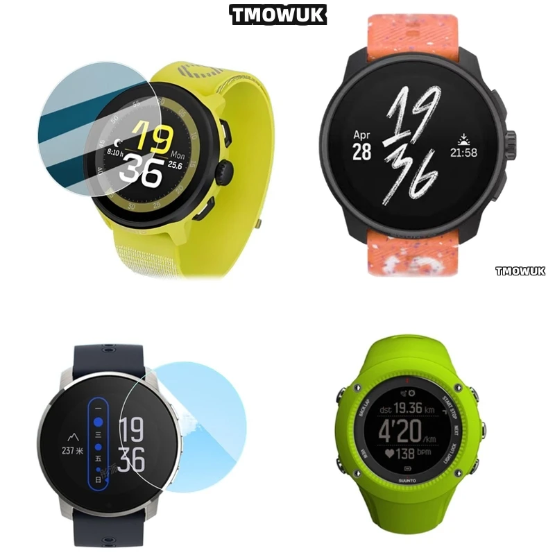 

For SUUNTO RUN Protective Film, High Clarity 9H Tempered Glass, Scratch-Resistant