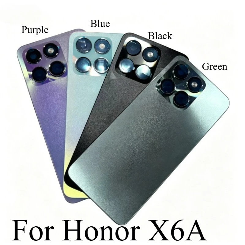 Сменная задняя крышка для Housing Back No Logo For Honor X6A X6B , корпус батареи с держателем камеры, детали для ремонта