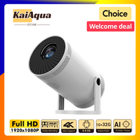KaiAqua Projector FY300 Pro 4K HDMI Dual Wifi6 260ANSI Allwinner H713 BT5.0 1080P 1280*720P Home Cinema Outdoor Projetor NEW