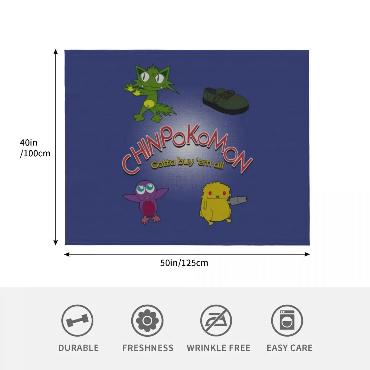 Chinpokomon - يجب شراء بطانية 'em all Throw للأريكة المزخرفة الفاخرة المصممة منقوشة ثقيلة للنوم #4