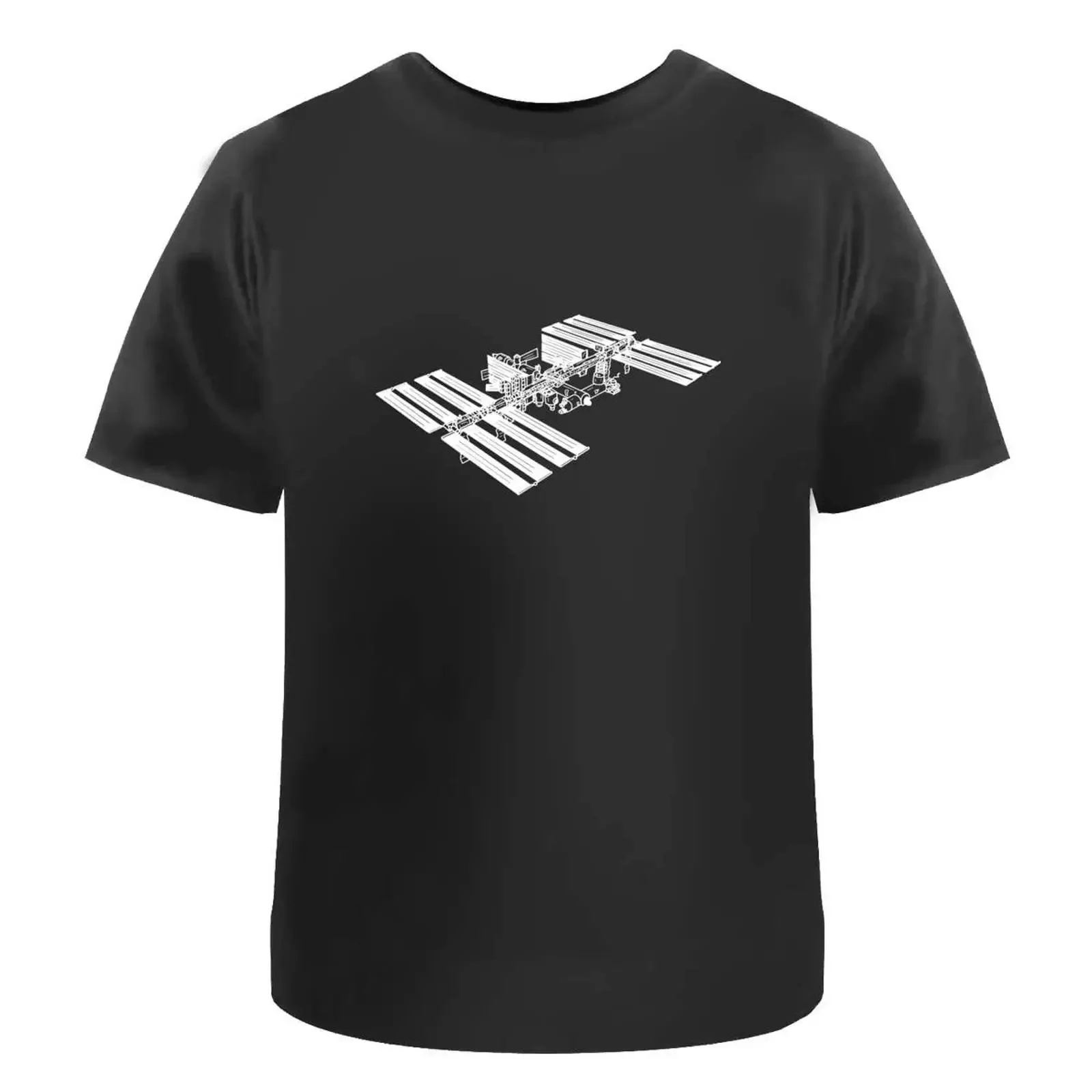 'International Space Station' T Shirt 100 Cotton S XXL TA028714 vintage Washed Casual Versatile fashion Top For Everyday Wear