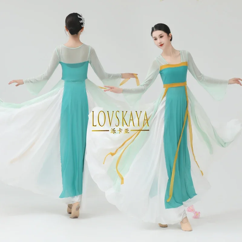 Chinese dance performance costumes drama Classical dance costumes women gauze training costumes