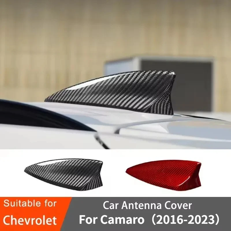 

For Chevrolet Camaro Real Dry Carbon Fiber 2010-2023 Outer Car Door Handle Shark Fin Antenna Cover Modification Accessories