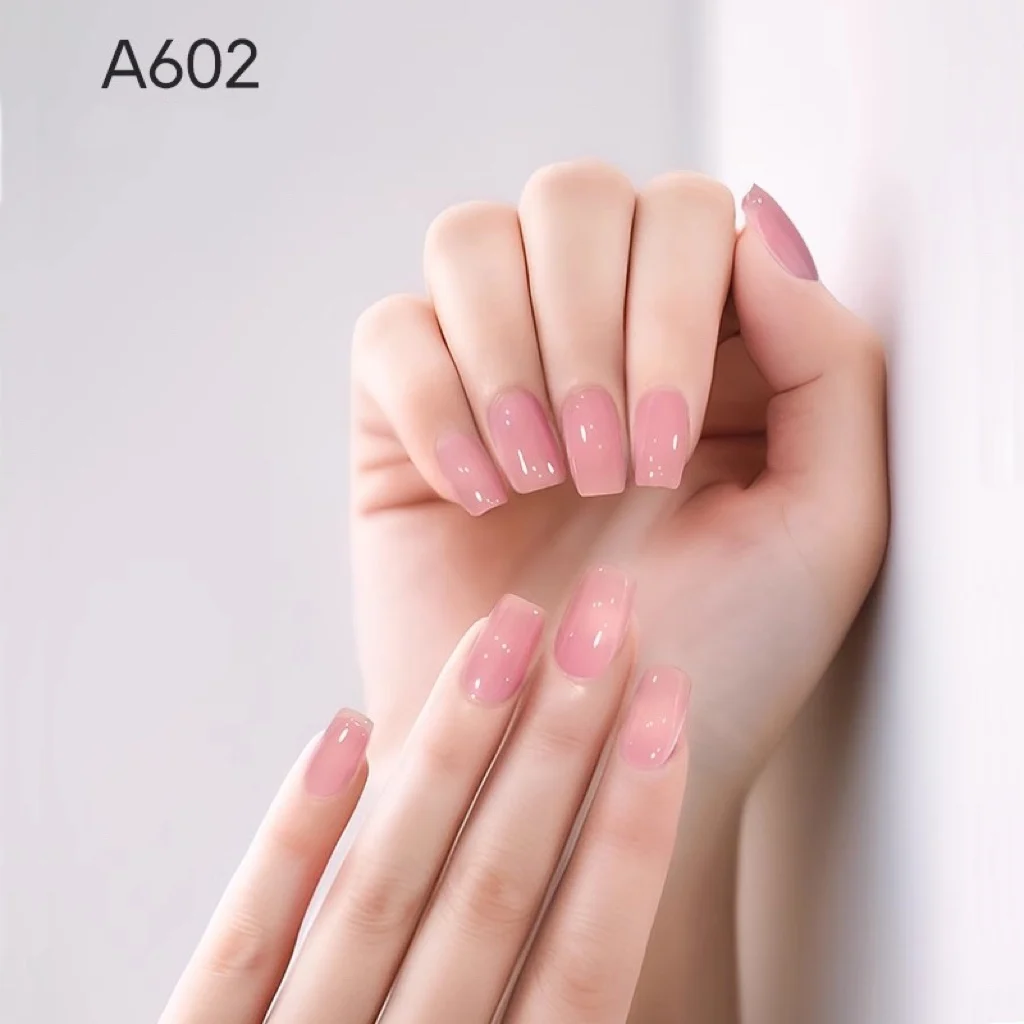 MAYCHAO gelée nue Gel vernis à ongles 7.3ml rose clair pêche translucide couleur UV lumière Cure Gel vernis Nail Art bricolage à la maison