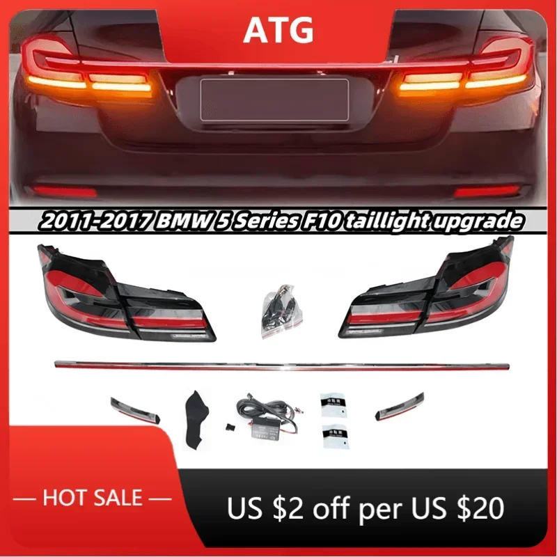 

ATGSA For BMW 5 Series f10 over taillight taillight modified brake run light LED
