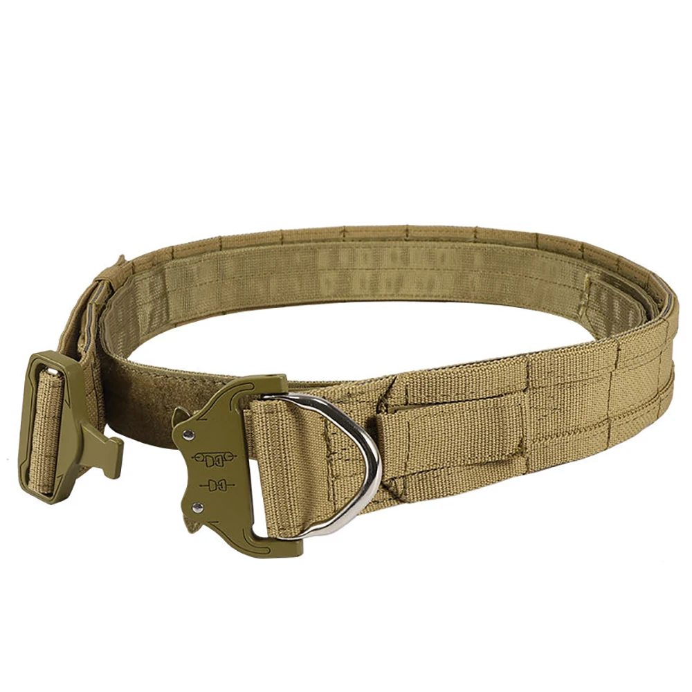 Quick Release Dring Fighter Belt Tactical Molle Belt Multicam CS Belt Outdoor Military Hunting Combat Inner & Outer Belt