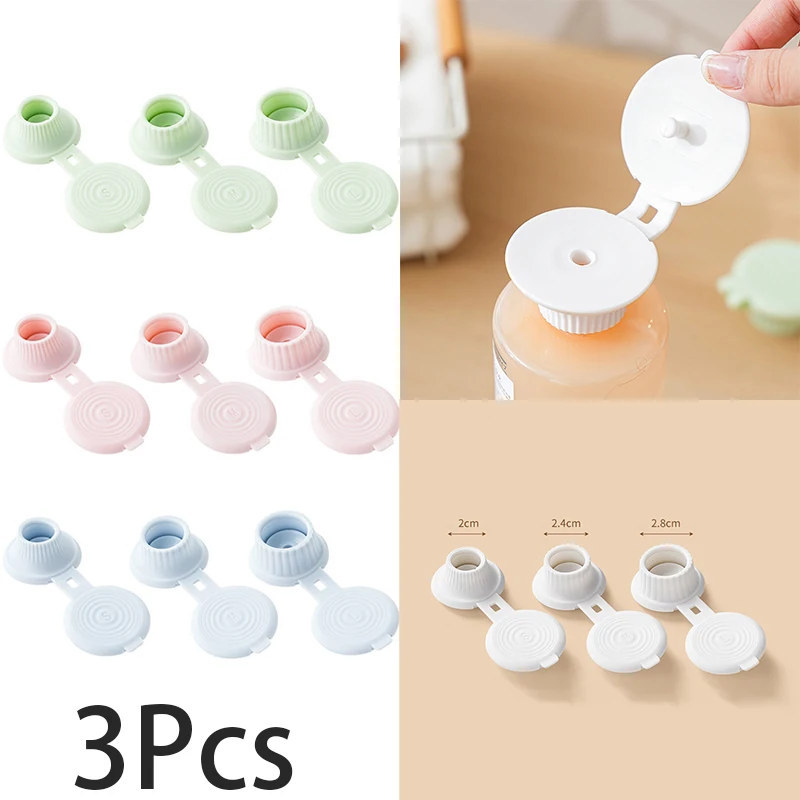 Inverted Bottle Caps Inverted Caps Flipping Bottle Set 3Pcs 3 Sizes Adapters Transfer Connector Get Every Drop Out Of Lotions