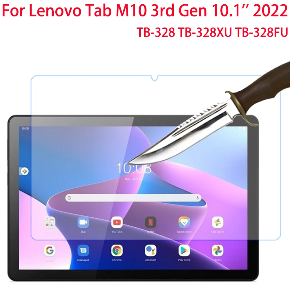 Protetor De Tela De Vidro Temperado, Película Protetora Para Lenovo Tab, M10, Gen 3, 10.1 "Tablet, TB-328, TB-328XU, TB-328FU, 3rd Gen, 2022