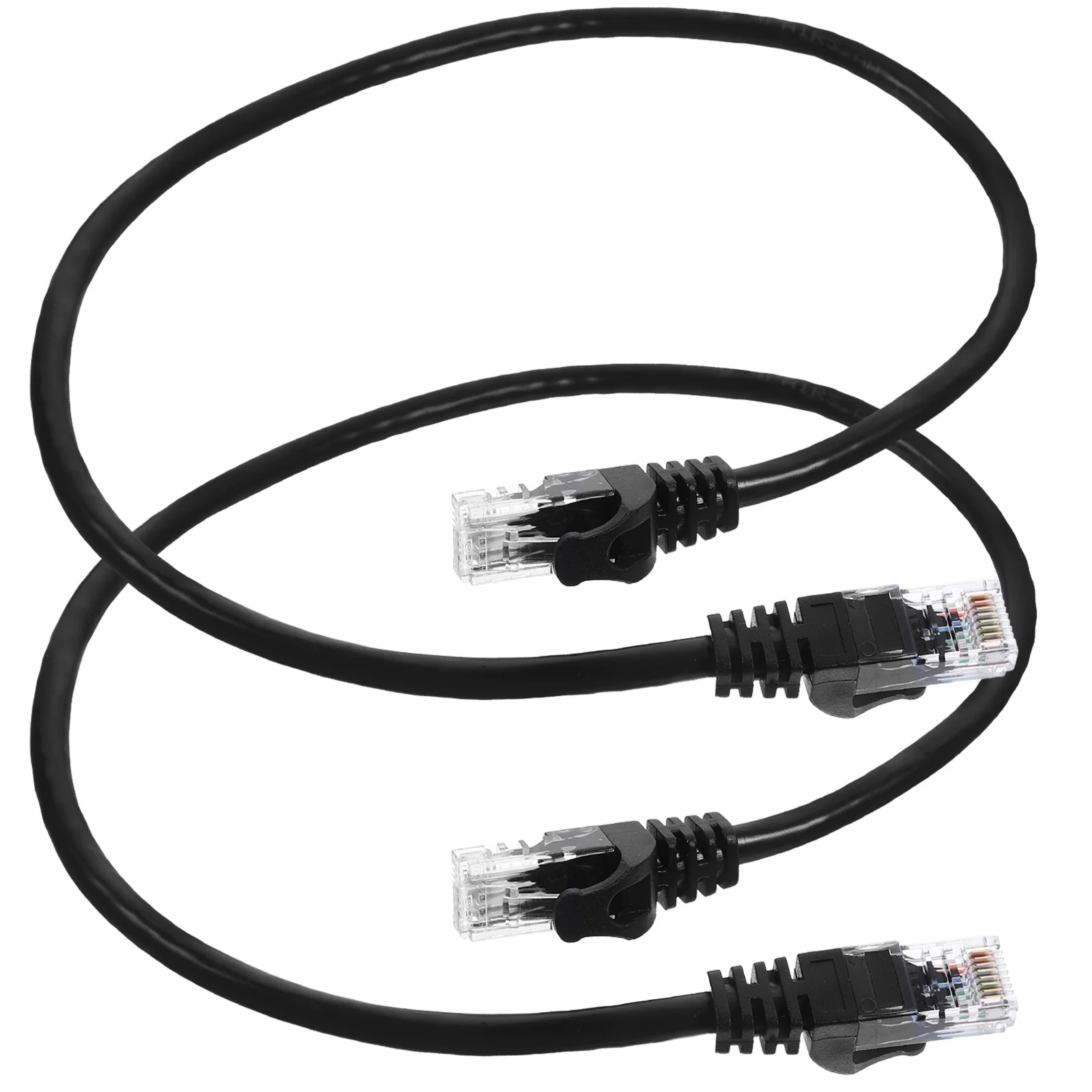 2 個の Cat6 ネットワークケーブルギガビットパッチコード高速で信頼性の高いイーサネットケーブルコンピュータルータセットアップ用 Cat 6 パッチケーブル