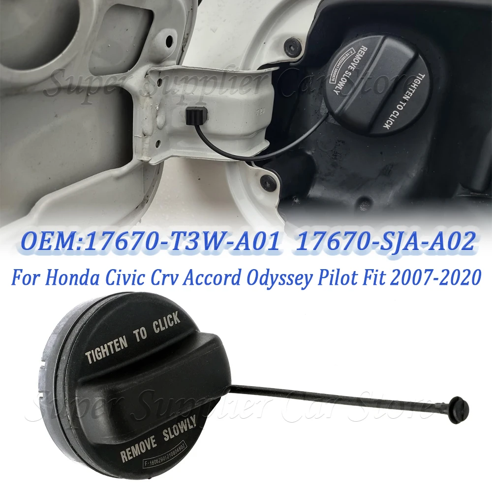 

Внутренняя крышка топливного бака, крышка заливной горловины для Honda Civic, CR-V, Accord, Odyssey, Pilot, Fit 2007-2020, 17670-T3W-A01, 17670TR0A01, 17670TR0A11