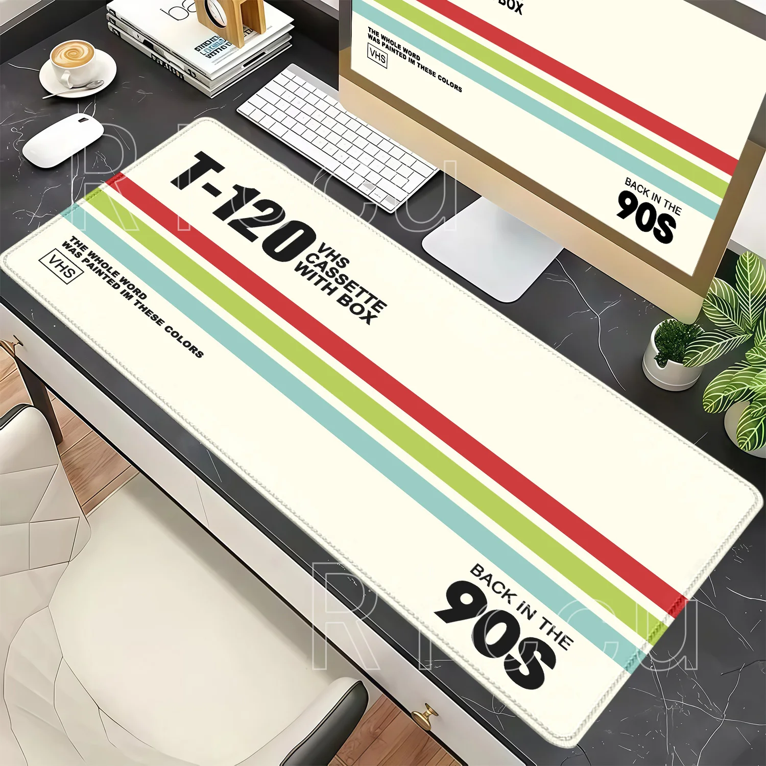 Retro Gaming Keyboard And Mouse - Mouse Pad Retro VHS Style PC