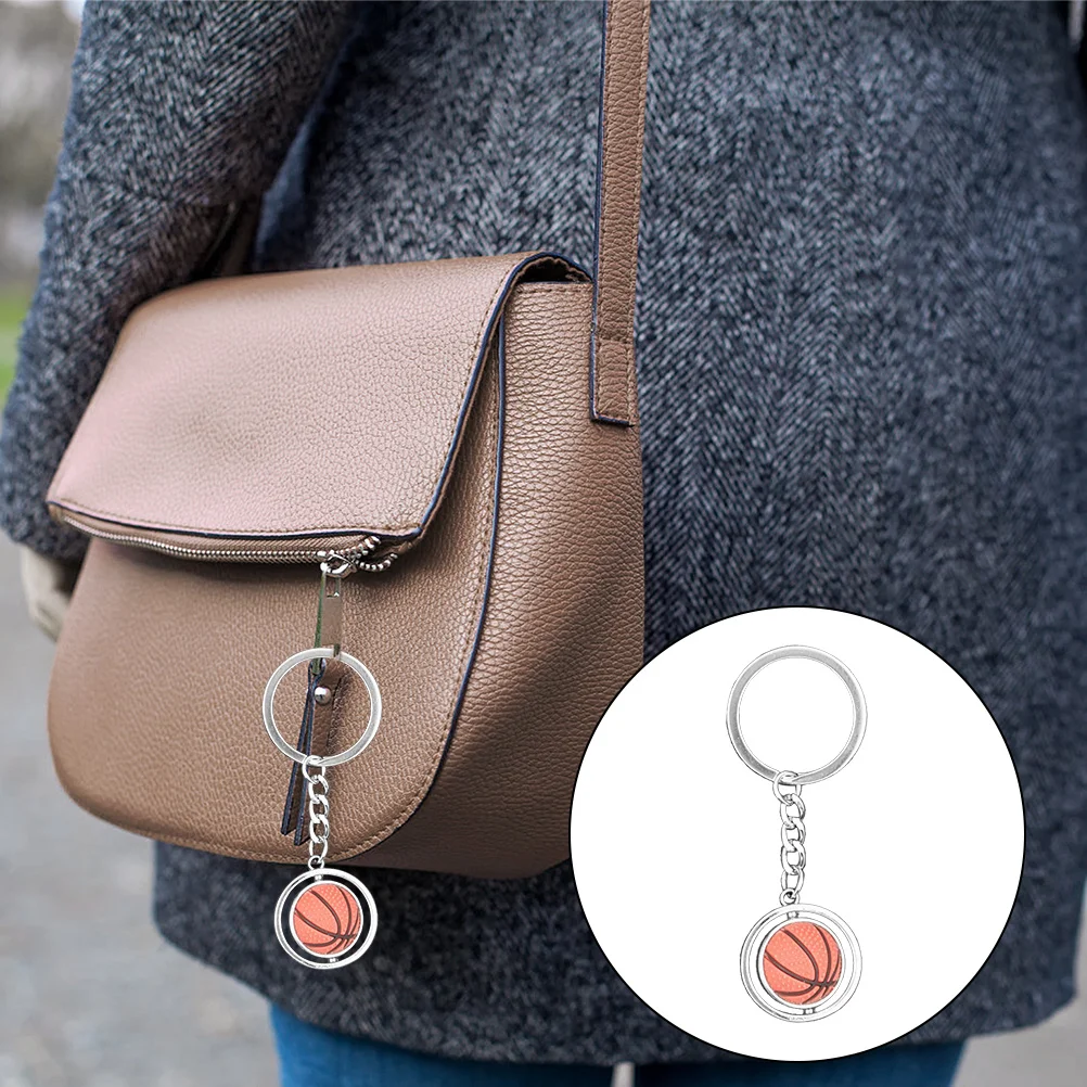 

2 шт. баскетбольные брелки вращающиеся металлические шарики брелоки спортивные подарки день рождения Рождество выпускной сумка украшение