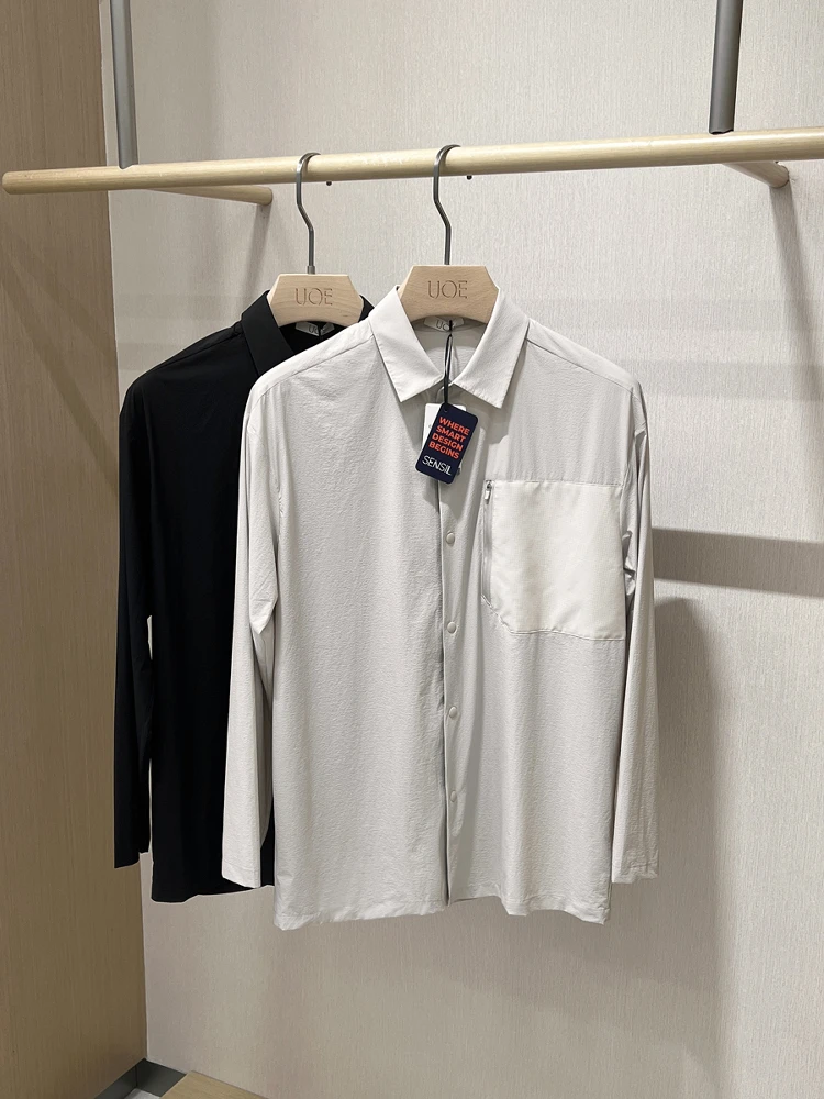 

Cool Yarn Men's Summer Casual Shirt Sunscreen Jacket