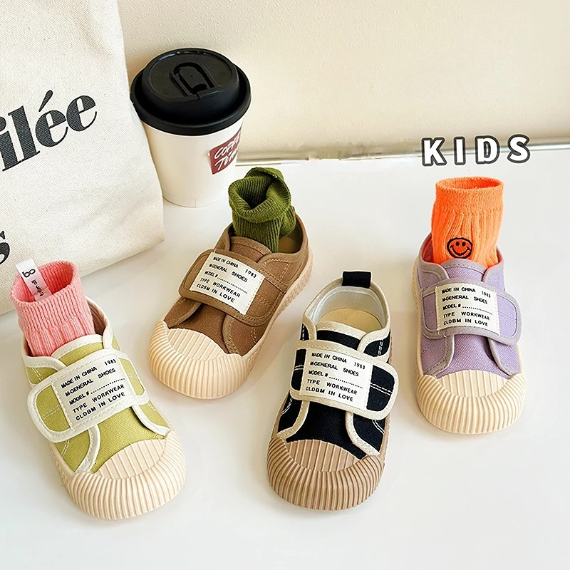 

Tenis Korean Kids Shoes Children Canvas Shoe 2023 Spring New Soft Sole Girl Sport Shoe Boy Casual Shoe Kindergarten Baby Shoe운동화