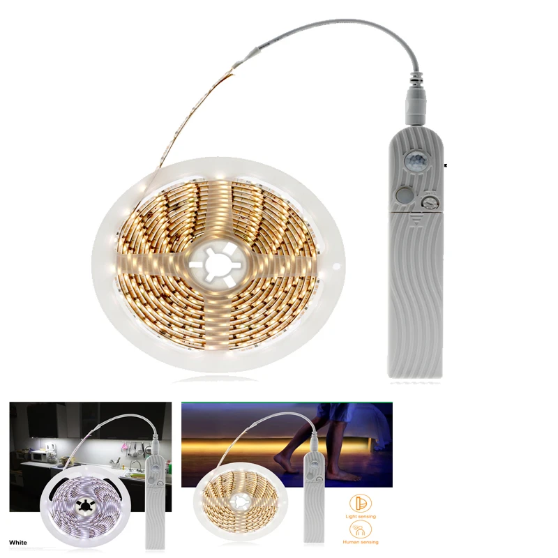 2835 5050 LED stirp light Sensor Night Light DIY Night Light for Bedroom / Washroom / Corridor / Stairs PIR Sensor Motion DC5V