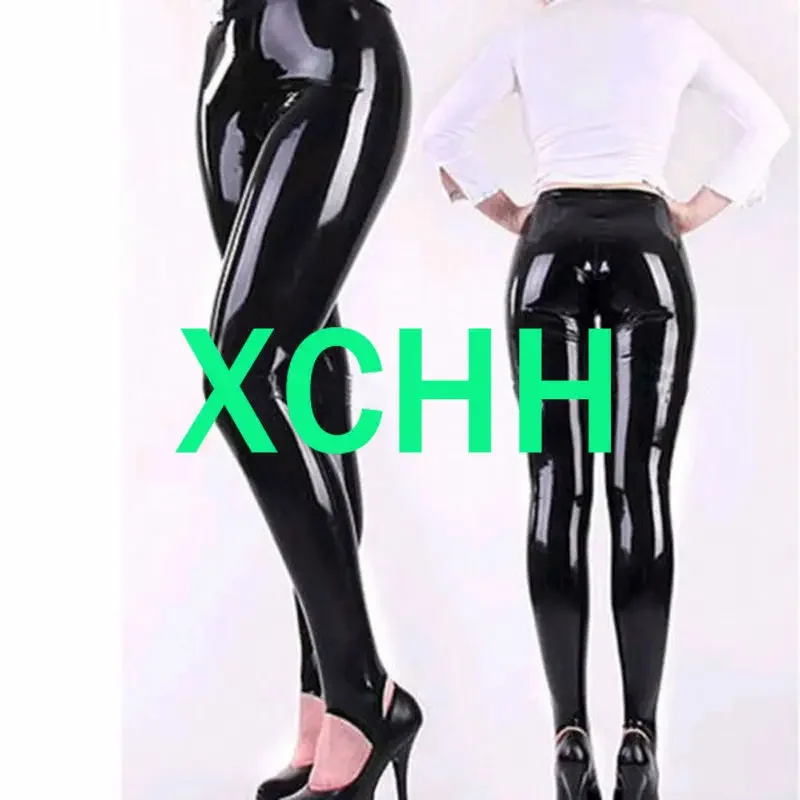 

Sexy Latex Women Pants Handmade Women Trousers No Zippers Cosplay Costume