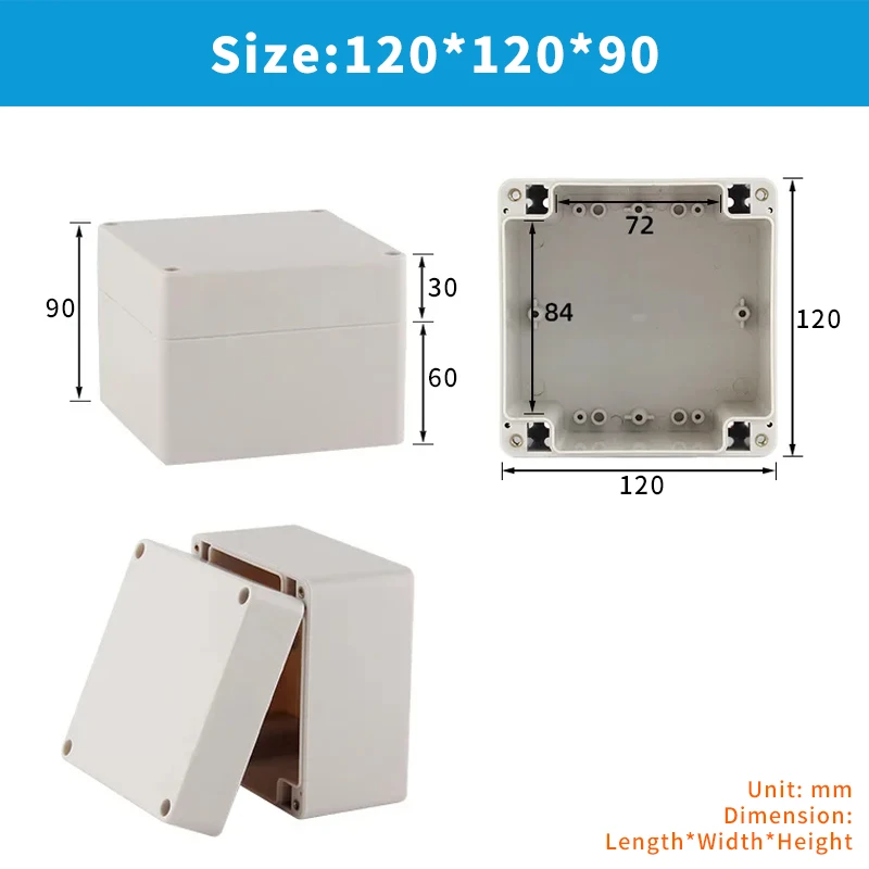 OMCH F-Serie IP66 Kunststoff ABS Outdoor Wasserdichte Elektrische Anschlussdose Schraubkabel Anpassbare Wasserdichte Kabelverbindungsdose