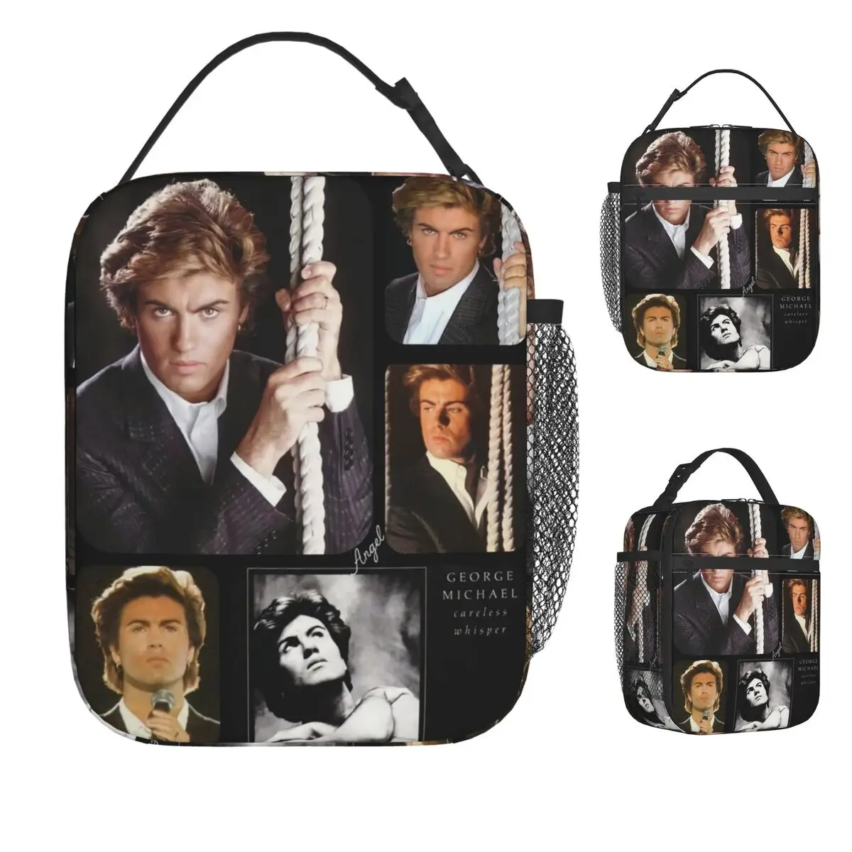 

Сумка для обеда Джорджа Михаэла, ланч-бокс для отдыха для девочек, школьная портативная сумка-холодильник, дизайнерские термосумки для обеда