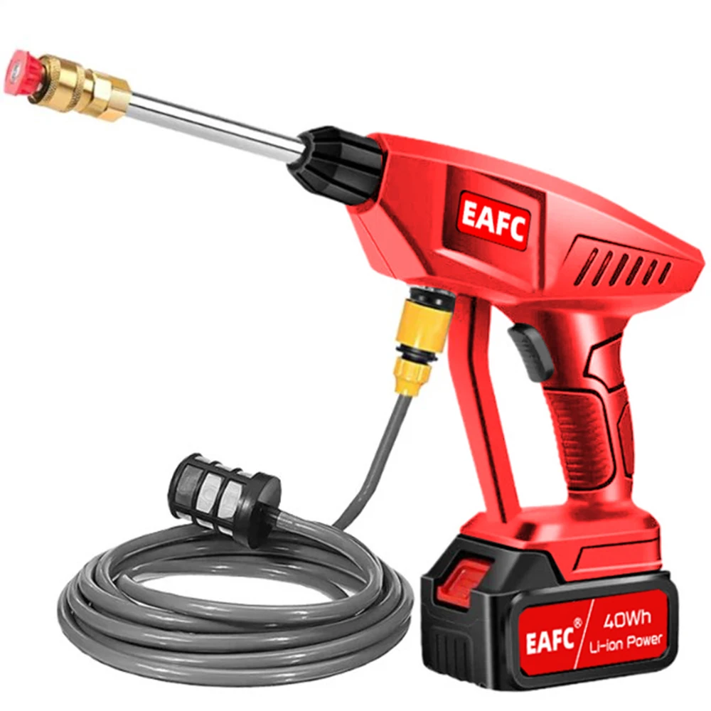 100BAR Electric Cordless High Pressure Cleaner Washer Water Gun Car Wash  Portable Rechargeable Battery Cleaning For Garden Home - AliExpress
