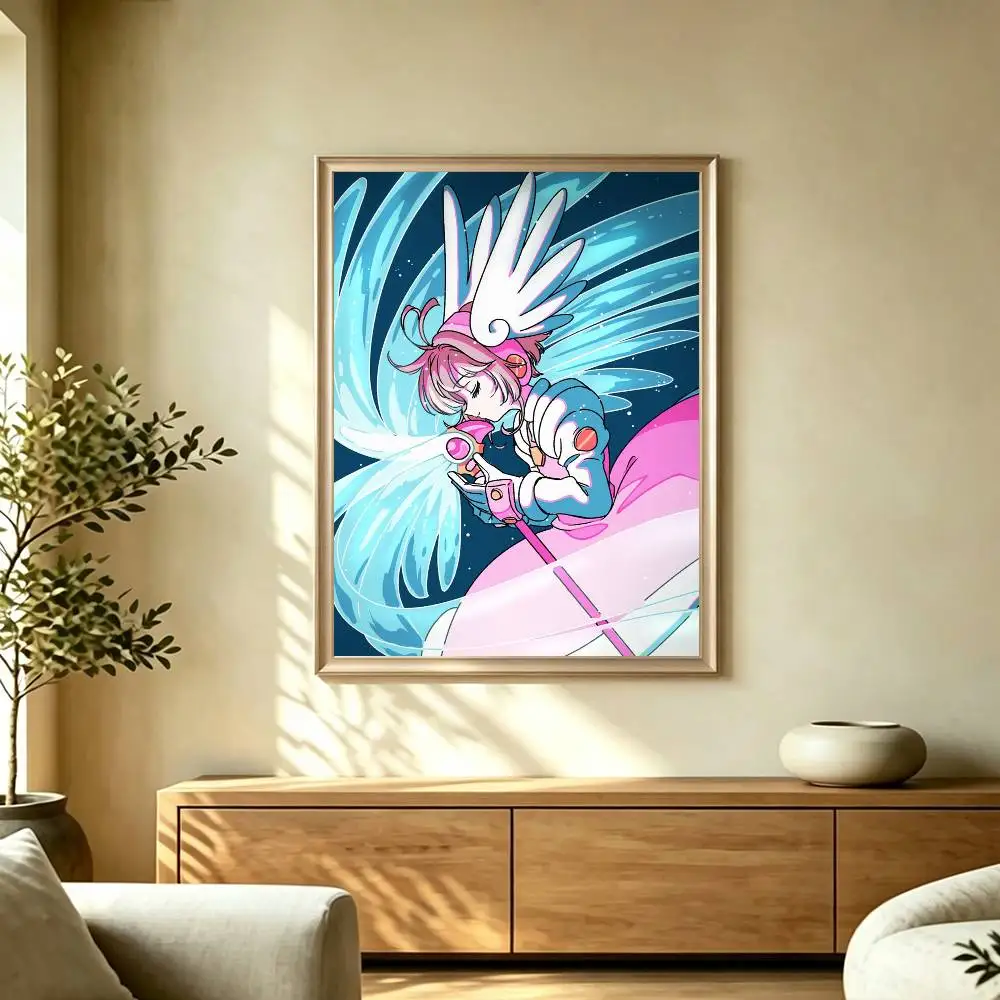 Cardcaptor S-Sakura Cute Anime Character  Poster High Quality Dorm Living Room Aesthetic Wall Decoration Painting Stickers Gift